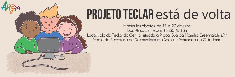 Capa da notícia: Matrículas para o Projeto Teclar abrirão em julho