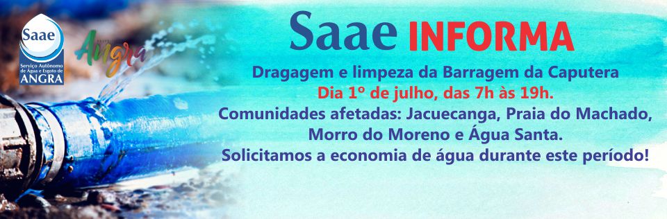 Capa da notícia: SAAE realiza manutenção na Barragem da Caputera