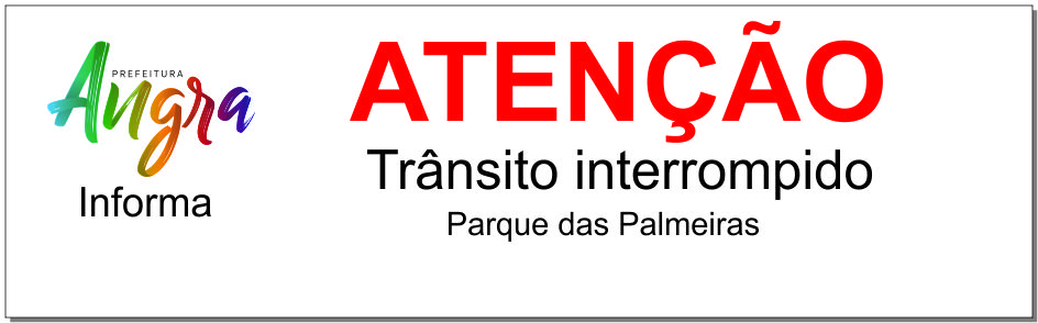 Capa da notícia:  Interdição em rua no Parque das Palmeiras