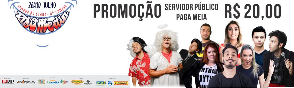 Capa da notícia: Começa hoje, 26, Semana do Stand-Up Comedy 