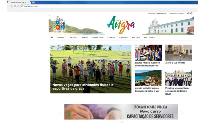 Capa da notícia: Prefeitura ganha um novo site