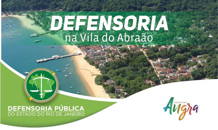 Capa da notícia: Defensoria Pública vai estar  na Vila do Abraão neste sábado