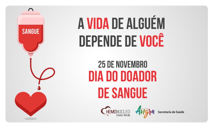 Capa da notícia: Campanha de doação de sangue começa no dia 21