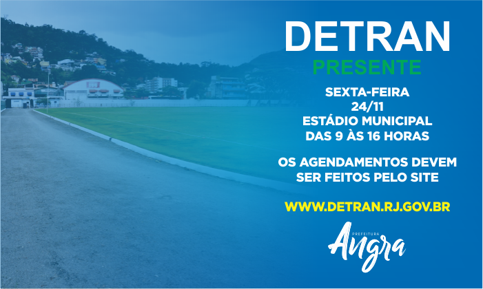 Capa da notícia: Detran Presente estará em Angra nesta sexta-feira, dia 24