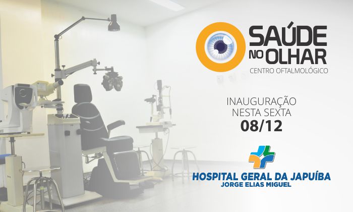 Capa da notícia: Prefeitura inaugura o Centro Oftalmológico Saúde no Olhar