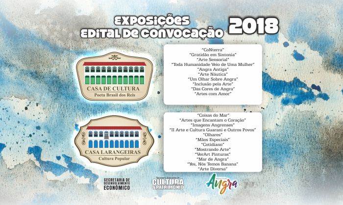Capa da notícia: Cultura e a convocação para exposições em 2018 