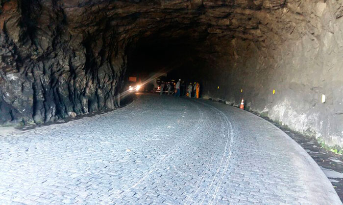 Capa da notícia: Prefeitura e Eletronuclear realizam obras em túnel na RJ 155