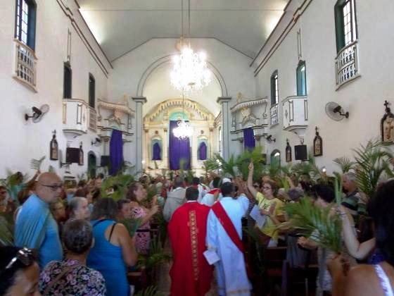 Capa da notícia: Fieis celebram Domingo de Ramos