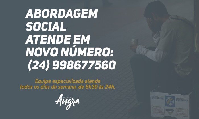 Capa da notícia: Abordagem social atende em novo número