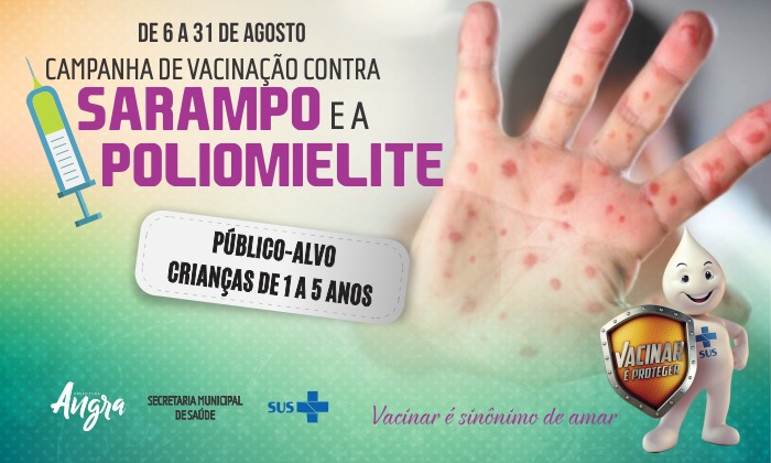 Capa da notícia: Vacinação contra sarampo e poliomielite  começa hoje