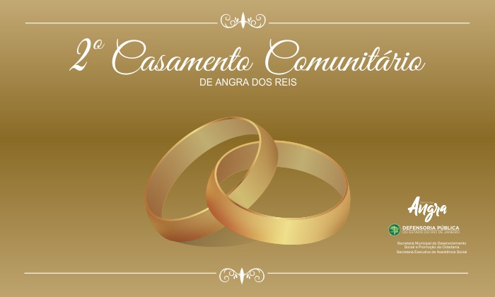 Capa da notícia: Inscrições para o 2º Casamento Comunitário seguem até 10/09