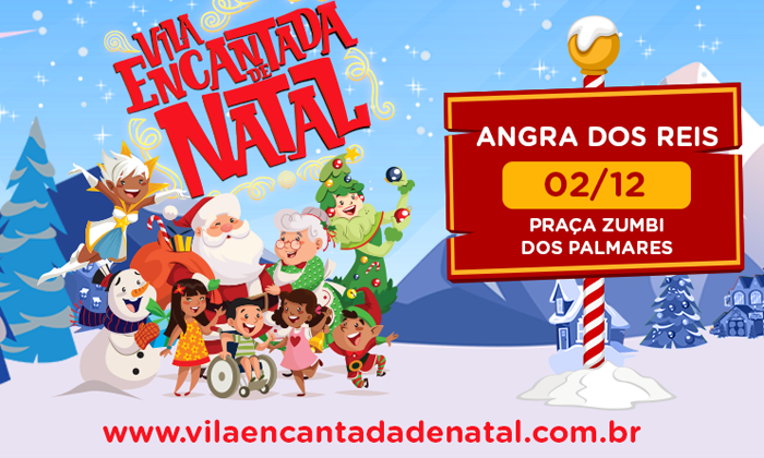 Capa da notícia: Vila Encantada de Natal chega à Angra domingo