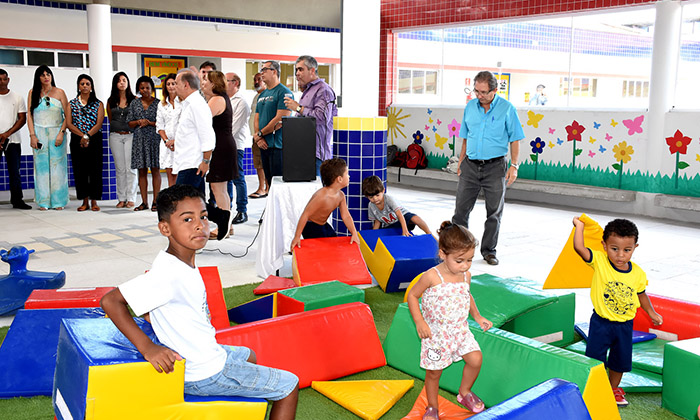 Capa da notícia: Boas-vindas aos alunos do Cemei Parque Mambucaba