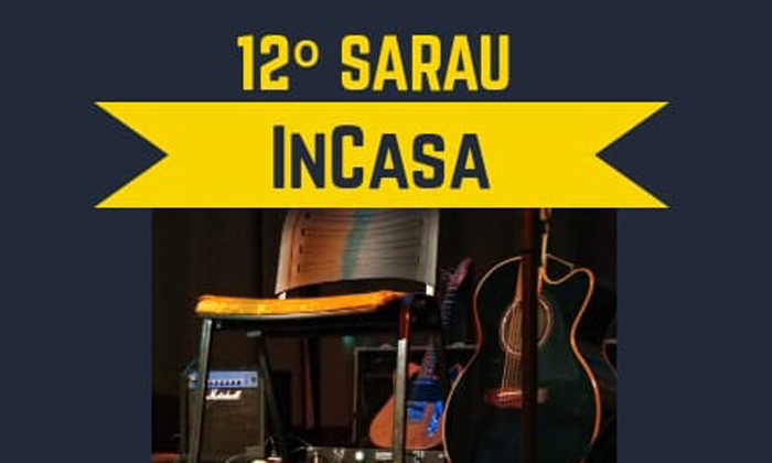 Capa da notícia: Casa de Cultura recebe o 12ª Sarau In Casa