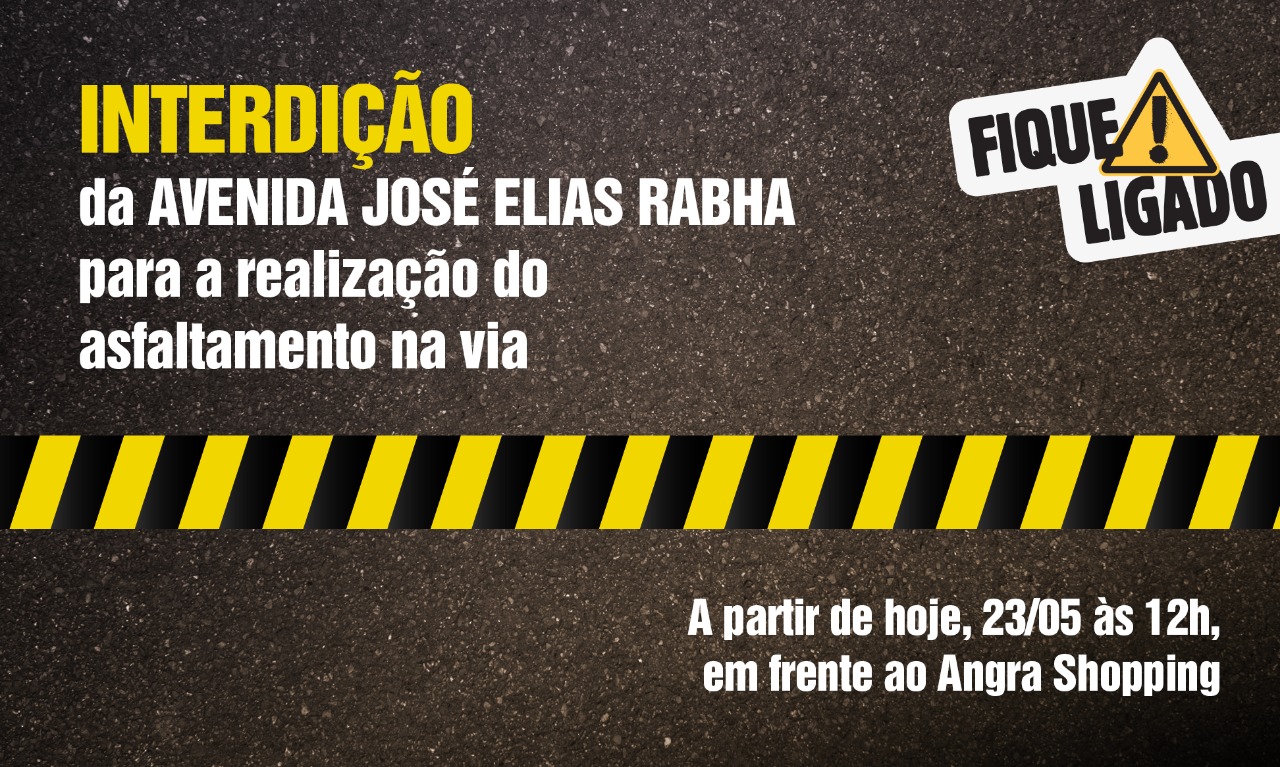 Capa da notícia: Avenida José Elias Rabha entra em obra