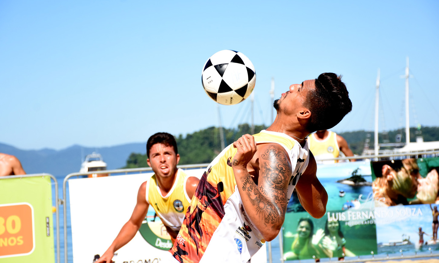 Capa da notícia:  Goró e Ramon vencem torneio de futevôlei  na Praia Grande