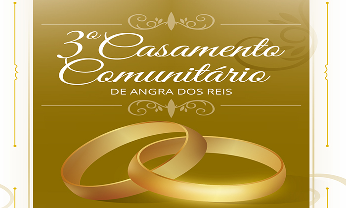 Capa da notícia: 3º Casamento Comunitário vai acontecer em 7 dezembro