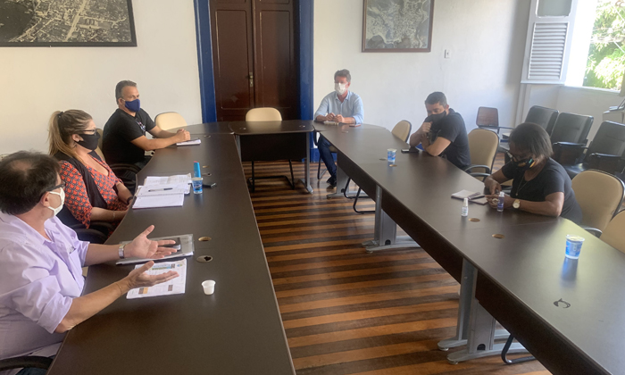 Capa da notícia: Prefeitura se reúne com Sinspmar