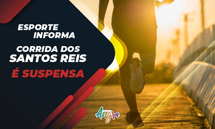 Capa da notícia: Corrida dos Santos Reis é suspensa em função da pandemia