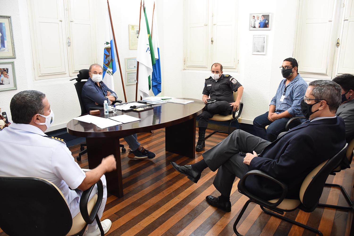 Capa da notícia: Angra recebe visita do Gabinete  de Segurança Institucional