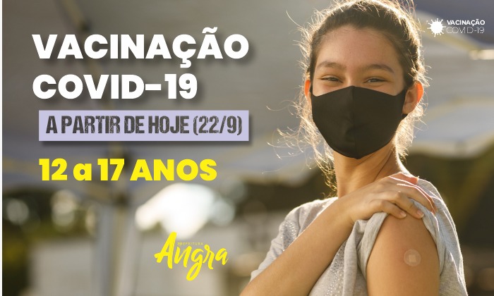 Capa da notícia: Angra volta a vacinar adolescentes