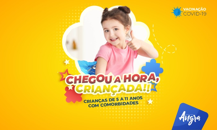 Capa da notícia: Covid: vacinação infantil terá início  nesta quarta-feira