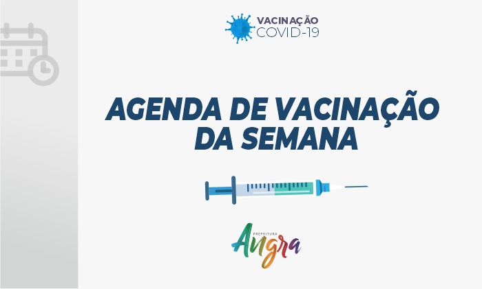 Capa da notícia: Angra segue vacinando toda a população com 5 anos ou mais