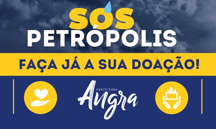 Capa da notícia: Prefeitura de Angra arrecada donativos para Petrópolis