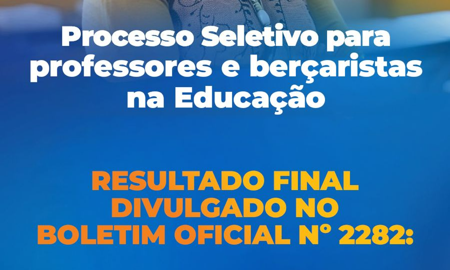 Capa da notícia: Angra divulga resultado final de processo seletivo da Educação