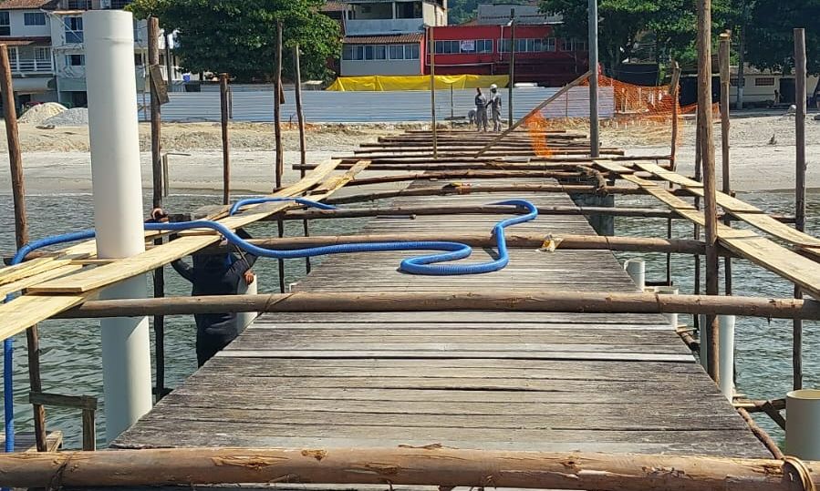 Capa da notícia: Prefeitura de Angra inicia ampliação e reforma do cais da Praia do Frade